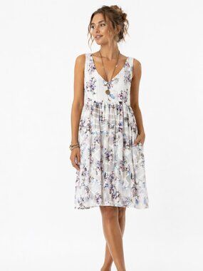 Anthro Maeve Peony Garden‎ Dress 10 NWT Floral Organza Fit Flare Spring